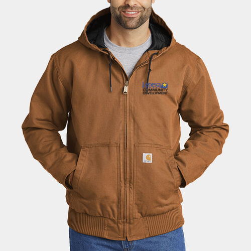 Carhartt Jacket W/Hood - Washed Duck Active Jac Thumbnail