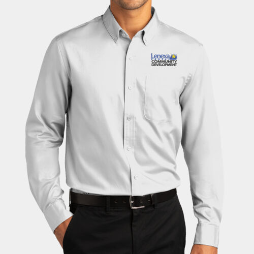 Port Authority Long Sleeve SuperPro React Twill Shirt Thumbnail