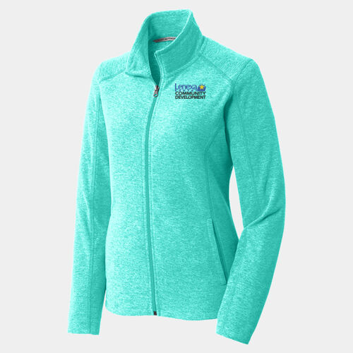 Port Authority - Women's Heather Microfleece Full Zip Jacket Thumbnail
