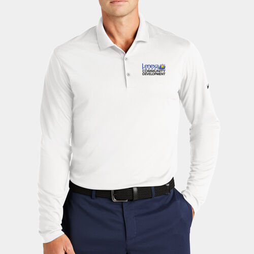 NKDC2104 Nike Dri-FIT Micro Pique 2.0 Long Sleeve Polo Thumbnail